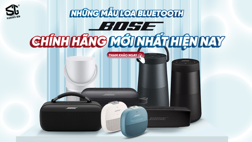 Các mẫu loa bluetooth Bose chính hãng mới nhất hiện nay