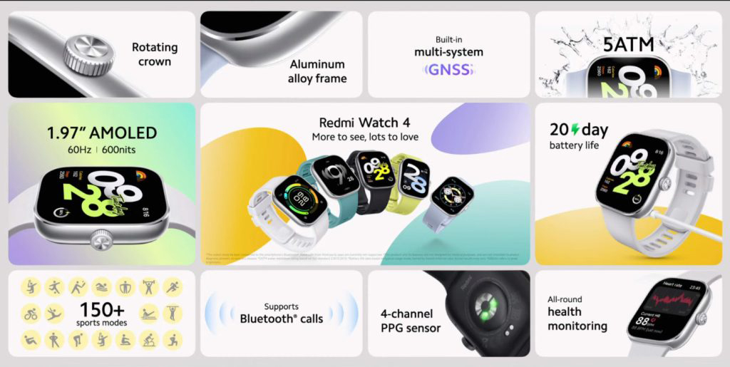 Xiaomi ra mắt toàn cầu chuỗi sản phẩm đồng hồ Redmi Watch 4, tai nghe Redmi Buds 5 và Buds 5 Pro