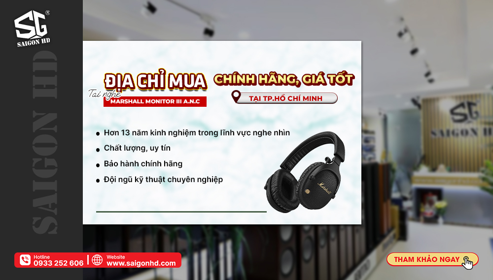 Marshall chính thức mở bán Tai nghe Marshall Monitor III A.N.C vào 20.11.2024 