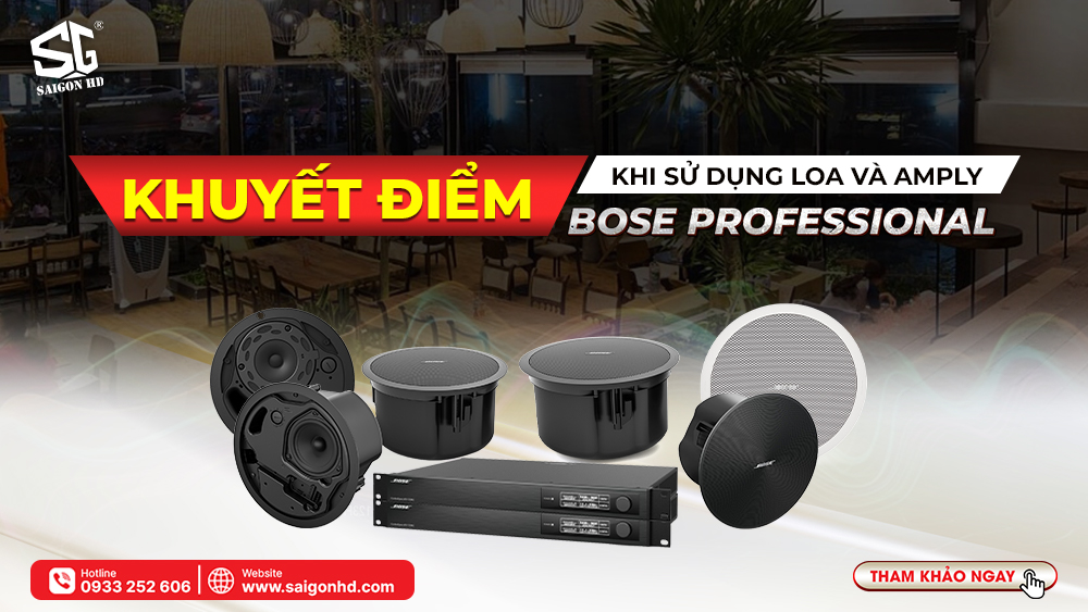  Hệ thống âm thanh nhạc nền Bose Professional cho nhà hàng, showroom, quán cafe