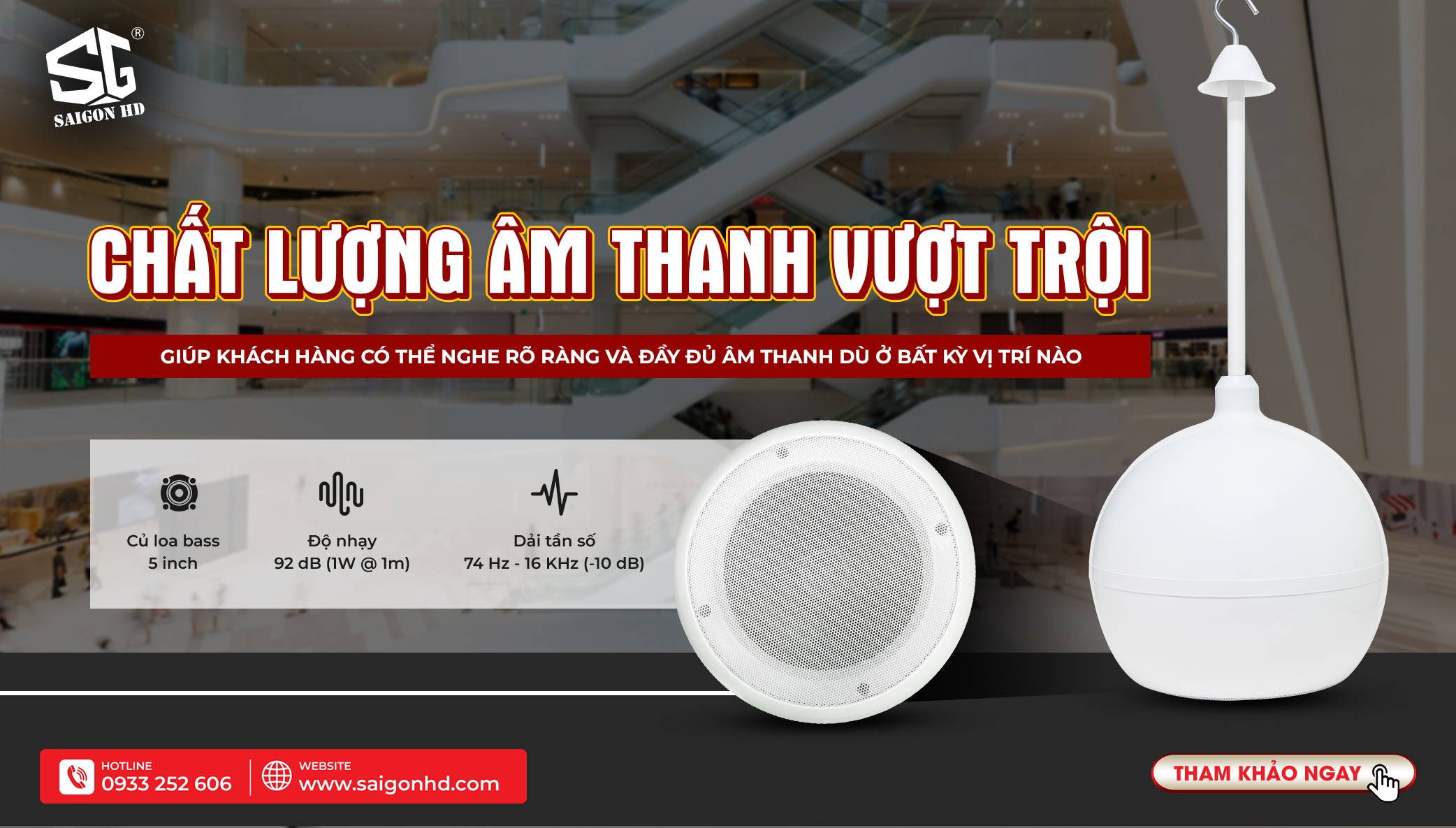 Loa WorkPro CSR 208 MKII – Giải pháp loa treo trần lý tưởng cho quán cà phê & trung tâm thương mại