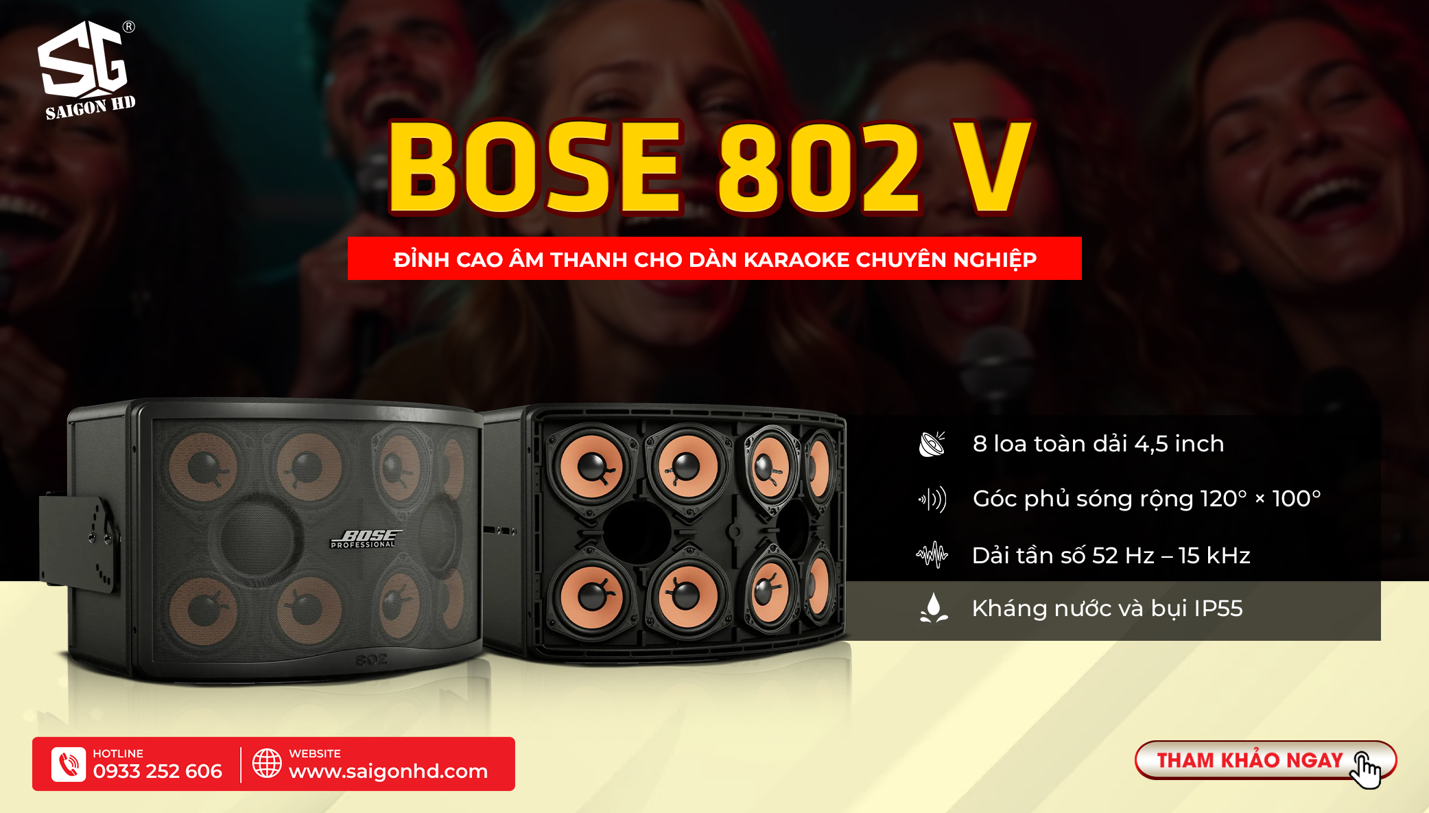 SAIGON HD sắp về hàng Bose 802 V & Bose 402 V