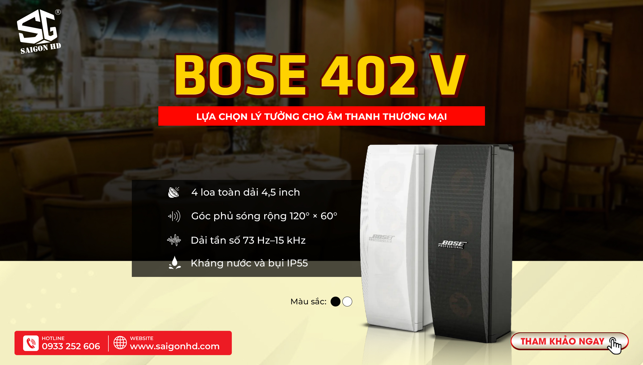 SAIGON HD sắp về hàng Bose 802 V & Bose 402 V