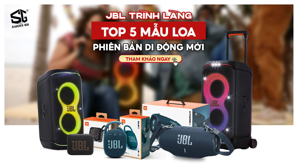 JBL vừa trình làng top 5 phiên bản loa di động mới