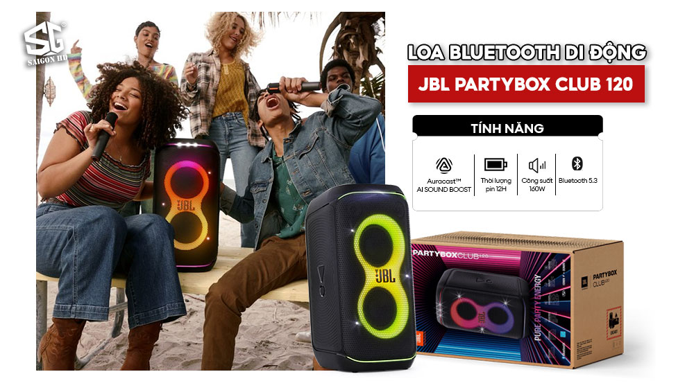 Loa Bluetooth di động JBL PartyBox Club 120 