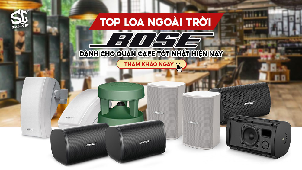 Top loa ngoài trời Bose dành cho quán cafe tốt nhất hiện nay