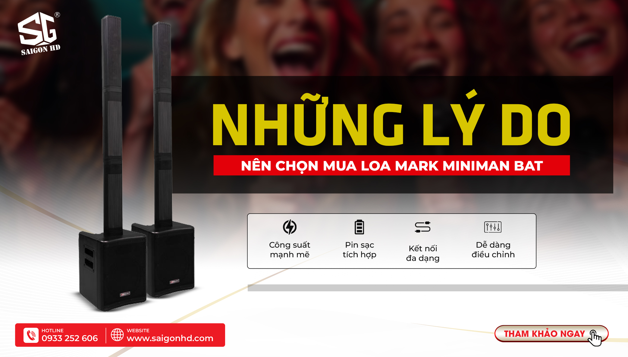 Loa Column Mark MINIMAN BAT: Đẳng cấp Karaoke chuyên nghiệp