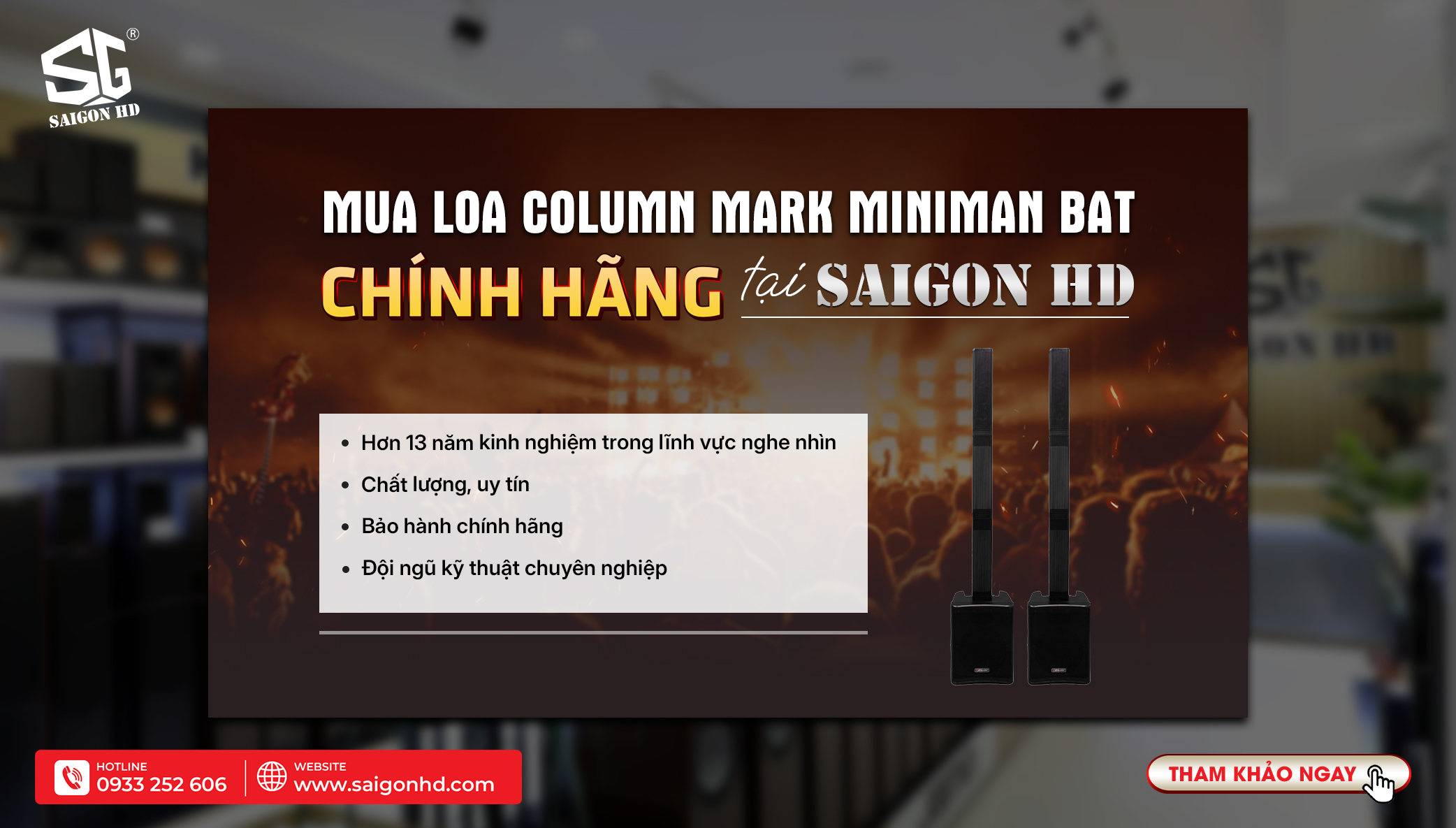 Loa Column Mark MINIMAN BAT: Đẳng cấp Karaoke chuyên nghiệp