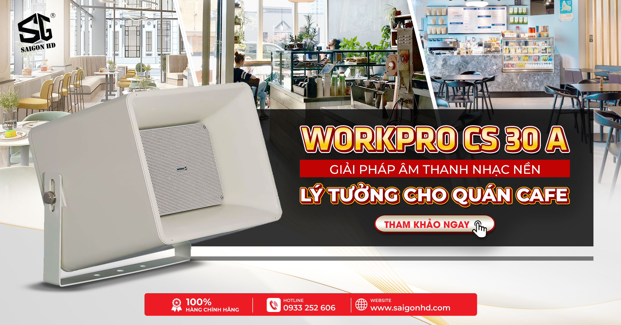 Loa WorkPro CS 30 A – Giải pháp loa nhạc nền lý tưởng cho quán cafe