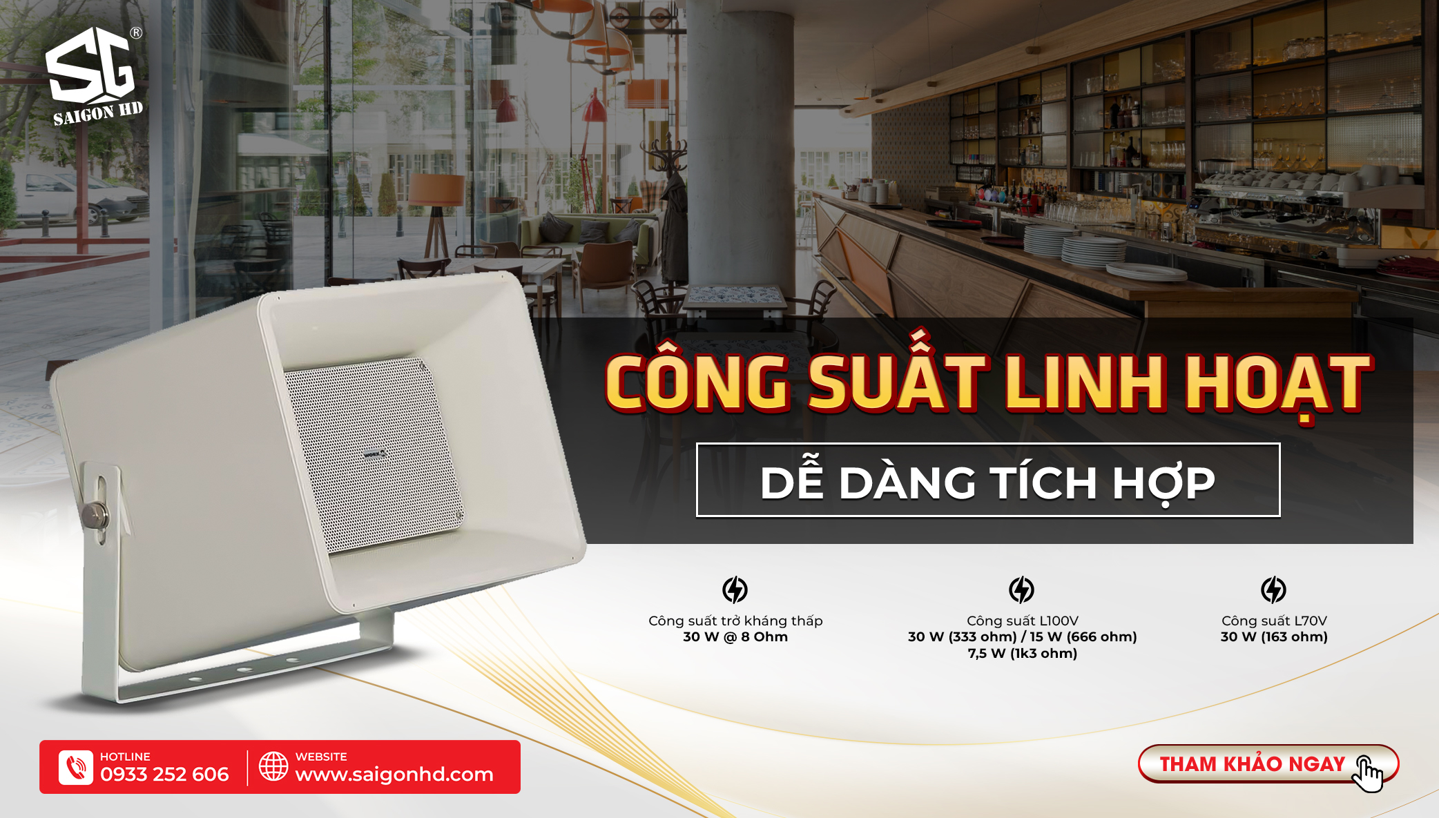 Loa WorkPro CS 30 A – Giải pháp loa nhạc nền lý tưởng cho quán cafe