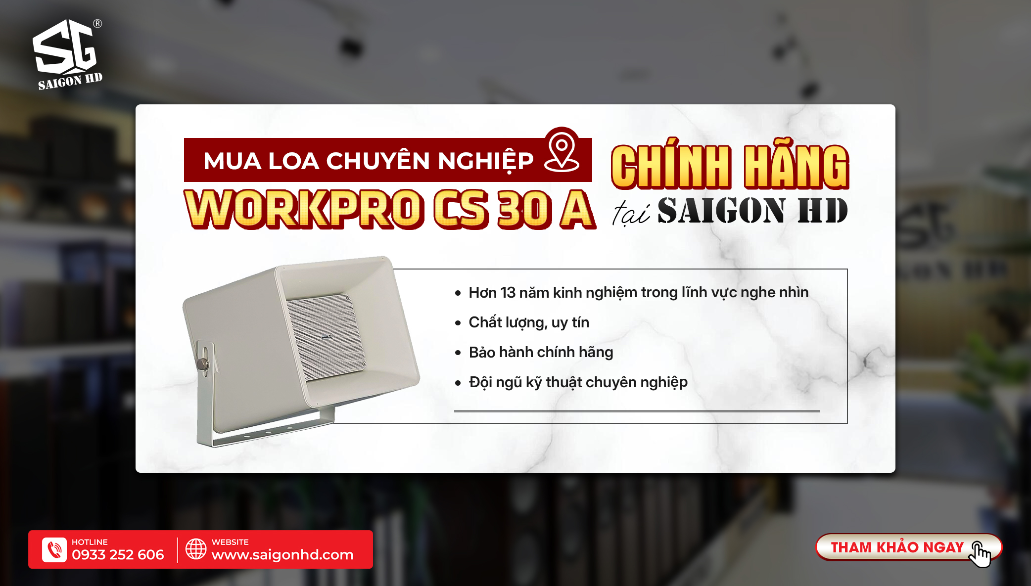 Loa WorkPro CS 30 A – Giải pháp loa nhạc nền lý tưởng cho quán cafe