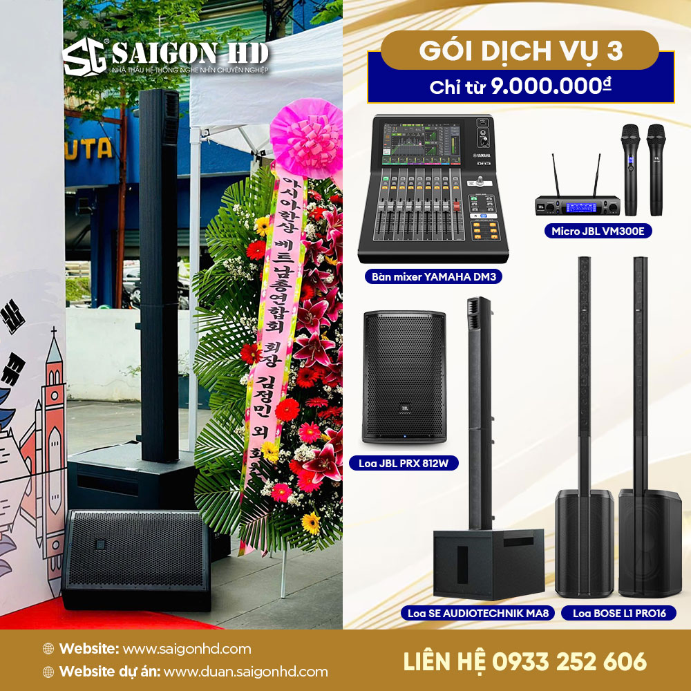 SAIGON HD - Giải pháp thuê âm thanh chuyên nghiệp, uy tín, giá tốt nhất TP.HCM