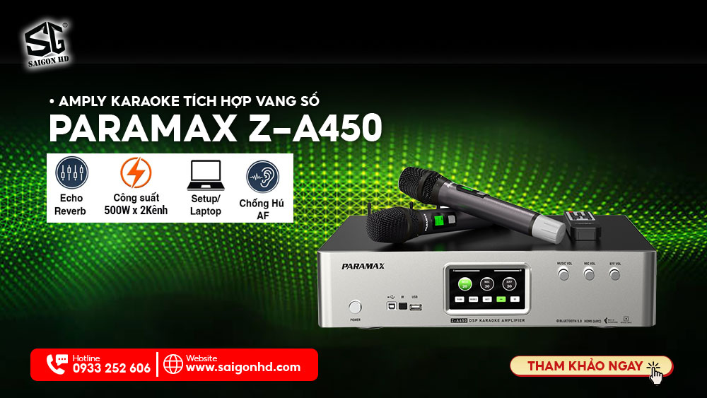 Top 5 mẫu amply karaoke tích hợp vang số đáng mua nhất