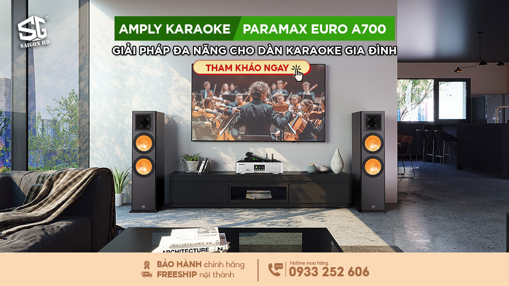 Amply karaoke Paramax Euro A700 - Giải pháp đa năng cho dàn Karaoke gia đình