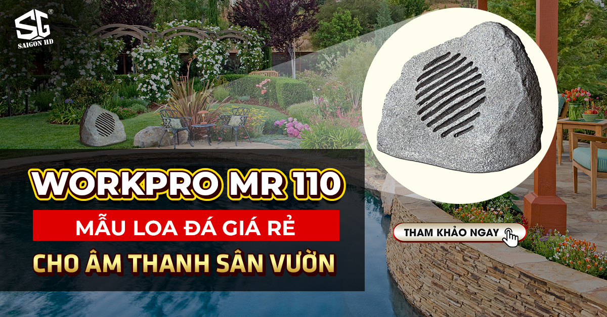 WorkPro MR 110 - Mẫu loa đá giá rẻ cho âm thanh sân vườn