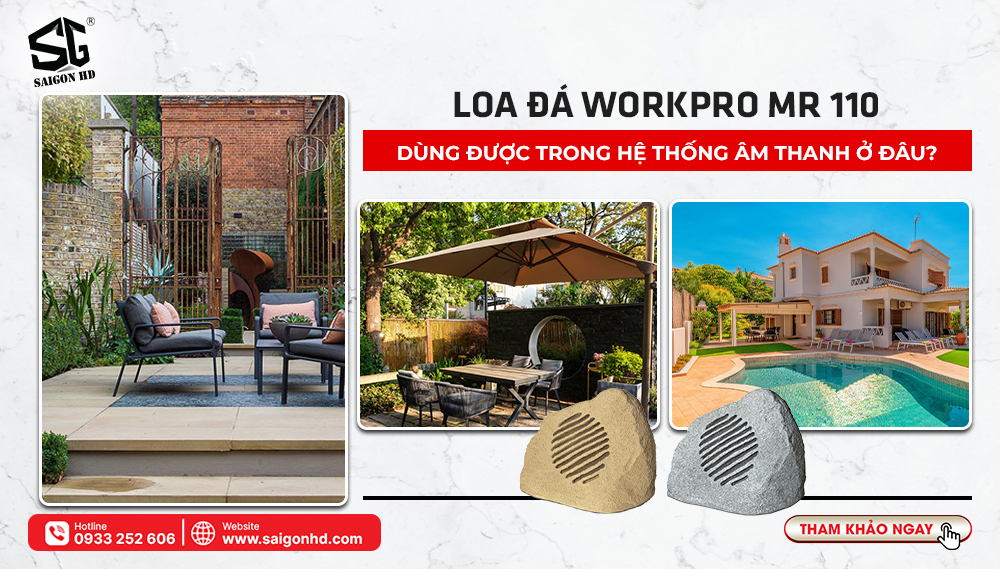 WorkPro MR 110 - Mẫu loa đá giá rẻ cho âm thanh sân vườn